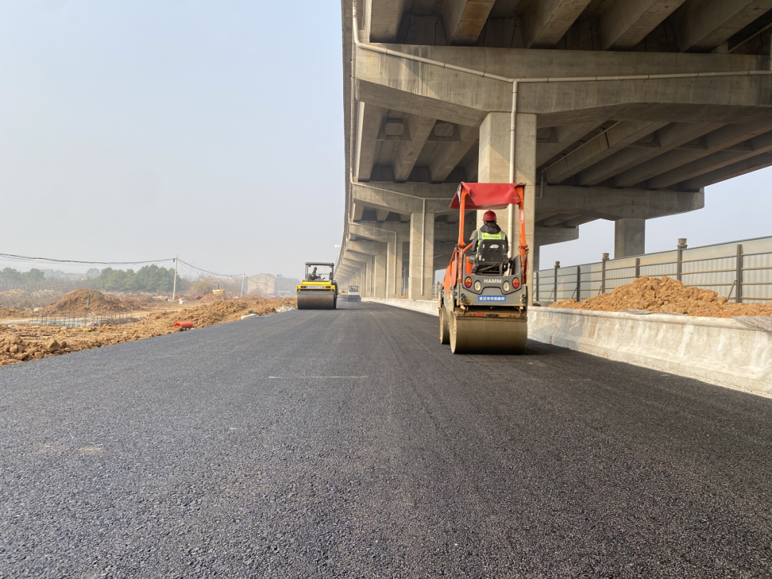 奮斗一線 ，獻禮元旦！高新八路項目又有“新”消息